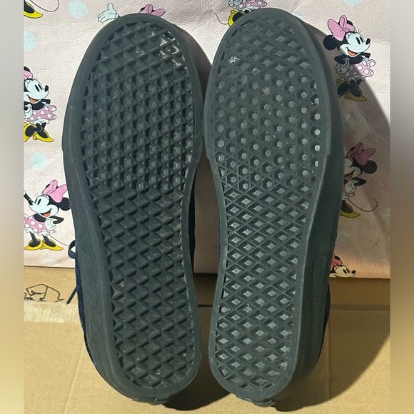 Vans Velvet Sneakers in Black and Navy - Picture 6 of 6